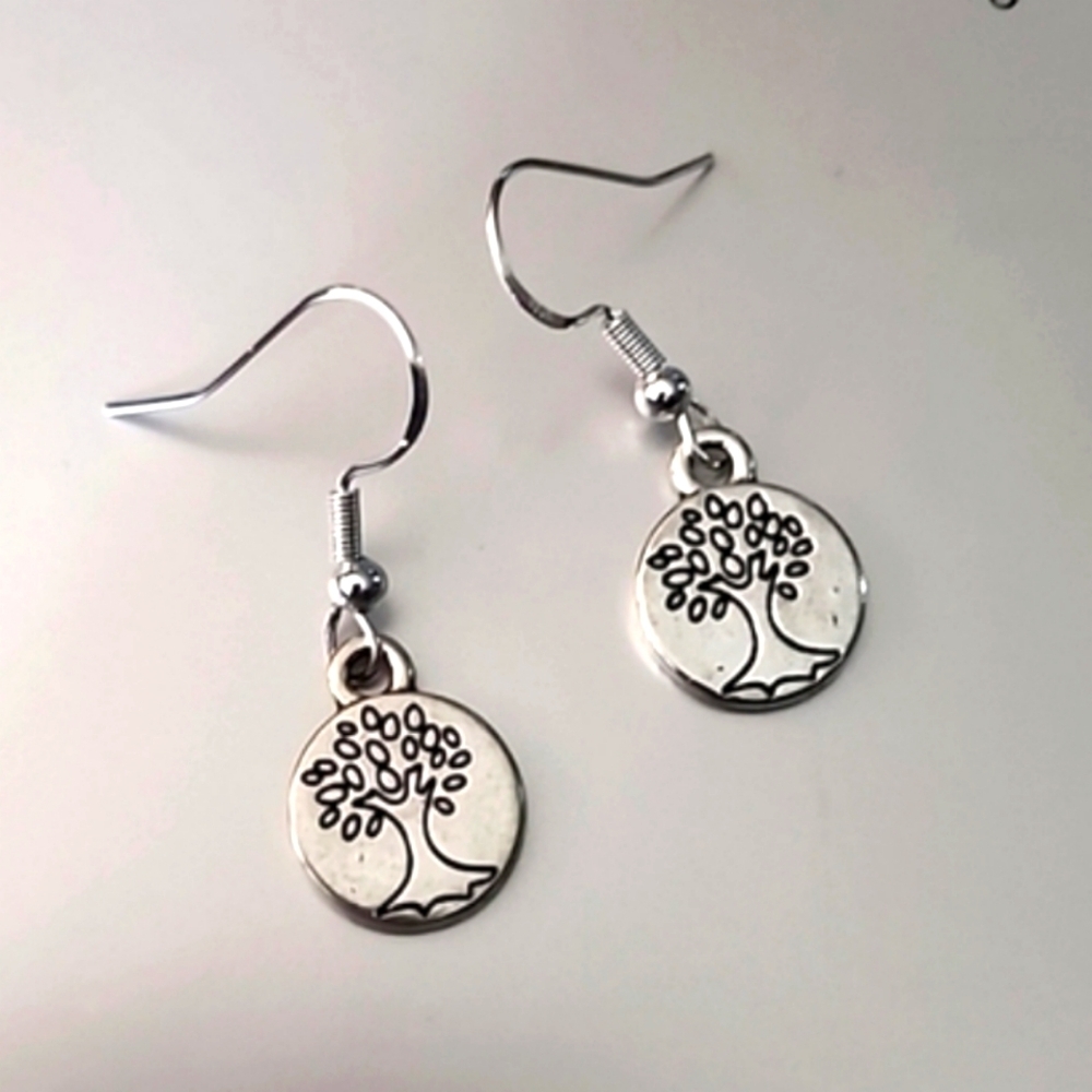 Tree of Life Earrings 925 Sterling post